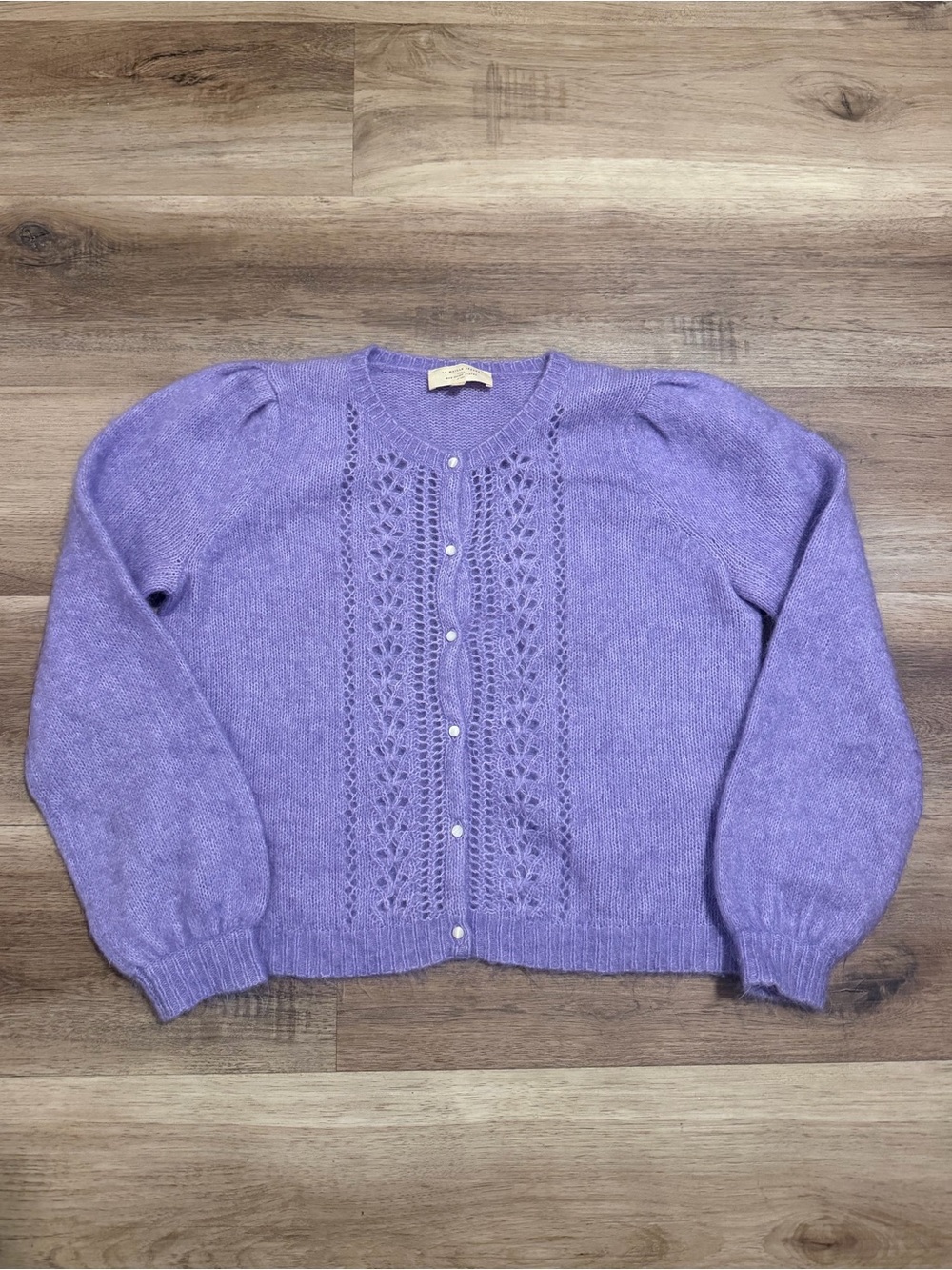 Sezane La Maille Paris Kid Mohair Wool Cardigan Sweater Knit Size Women’s Small